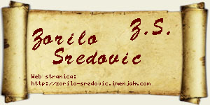 Zorilo Sredović vizit kartica